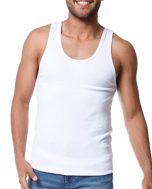 Camiseta interior St. Jacks blanca para hombre