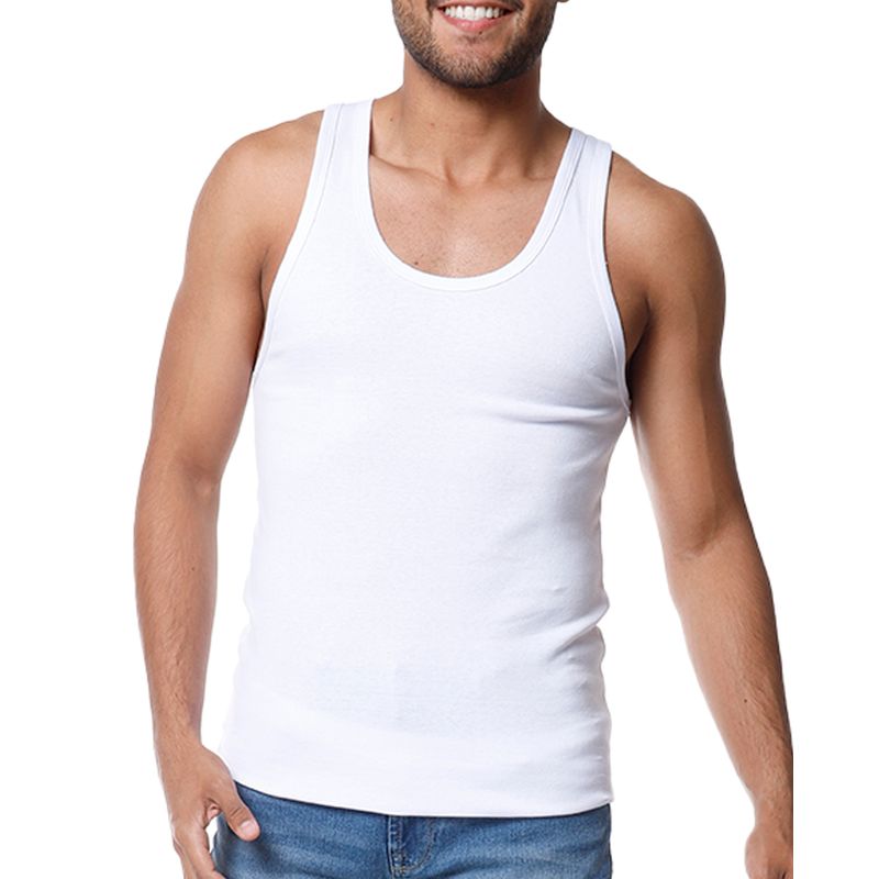 taburete Pulido Confesión Camiseta blanca adulto de tirantes - Siman El Salvador