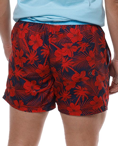 Calzoneta de baño azul estampada para hombre