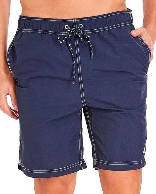 Calzoneta de baño navy sólido para hombre