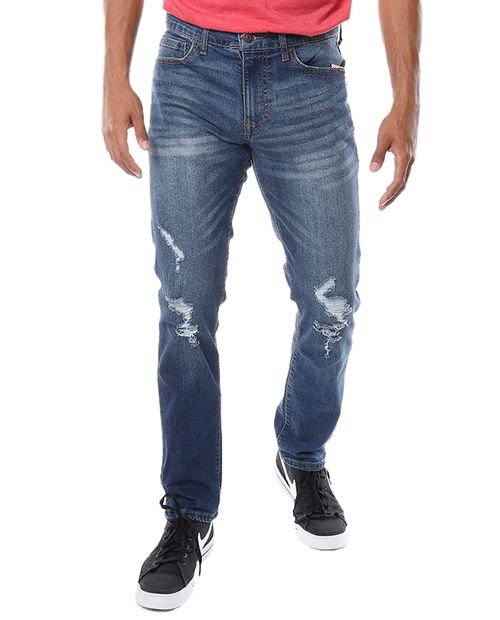 Jeans skinny azul medio para hombre