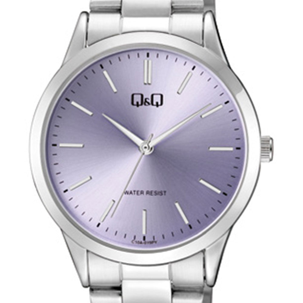 Reloj Q&Q análogo metálico plateado para dama - Siman El Salvador