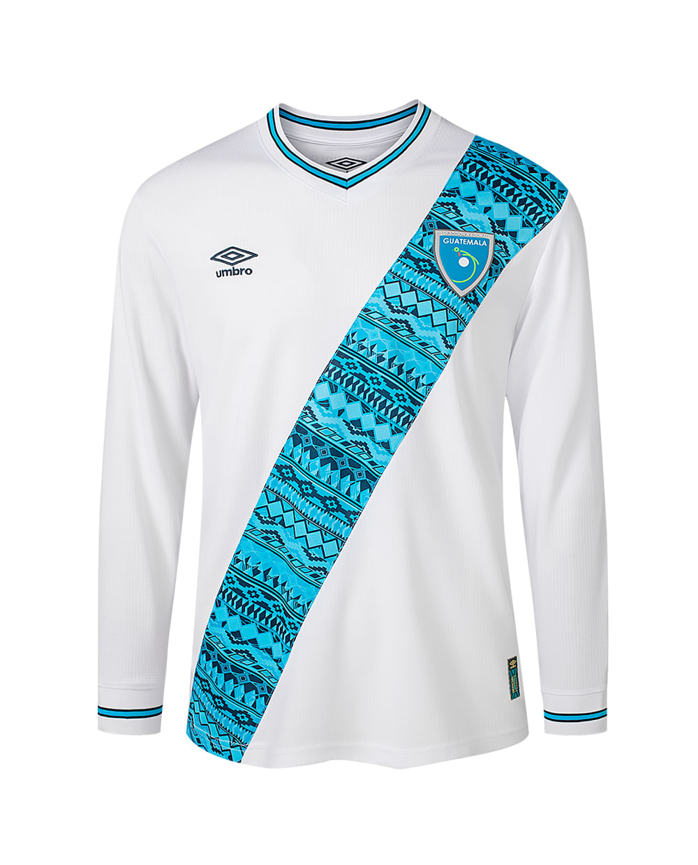 Camiseta manga larga local blanca Umbro Guatemala 23-24