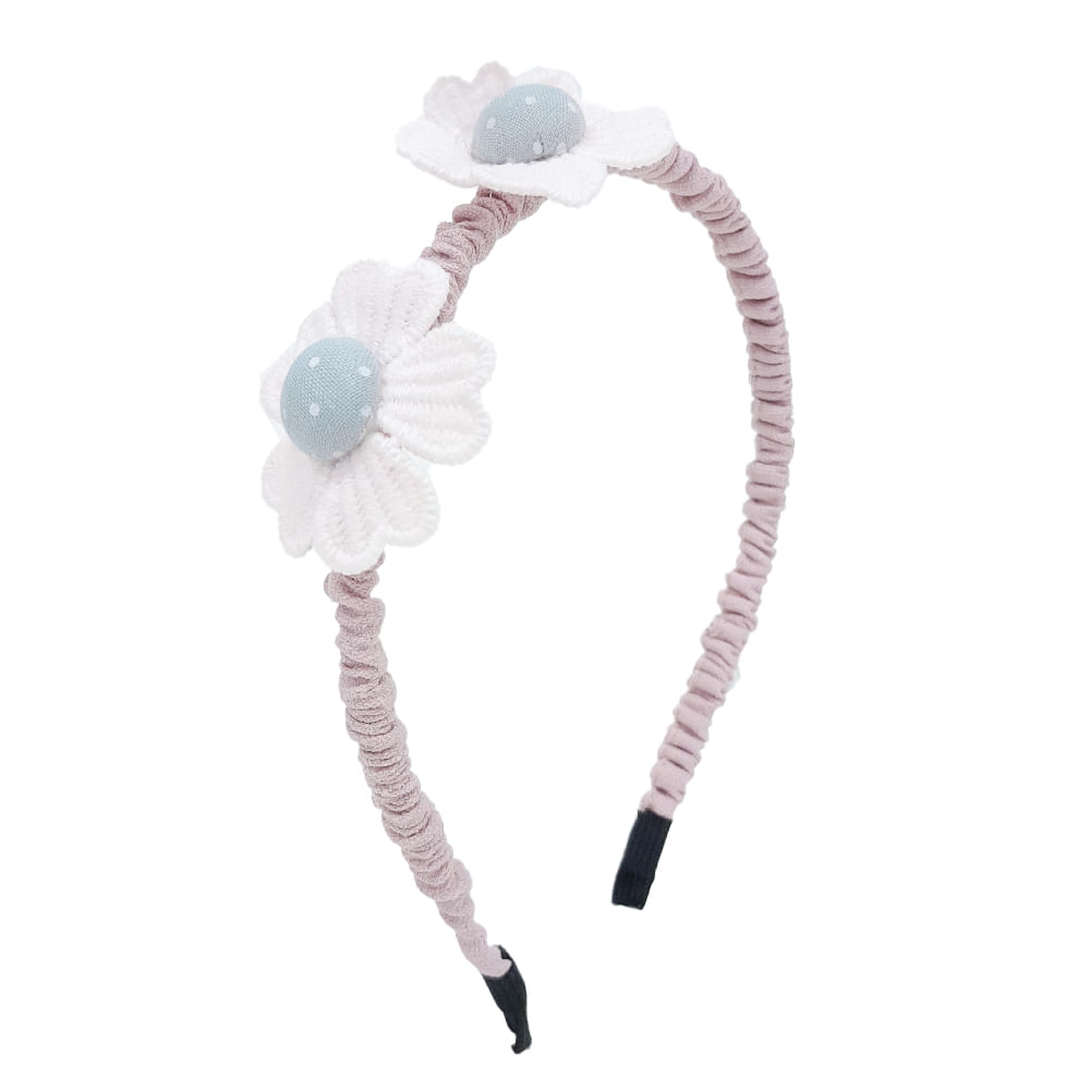 Diadema rosada sólido para niña