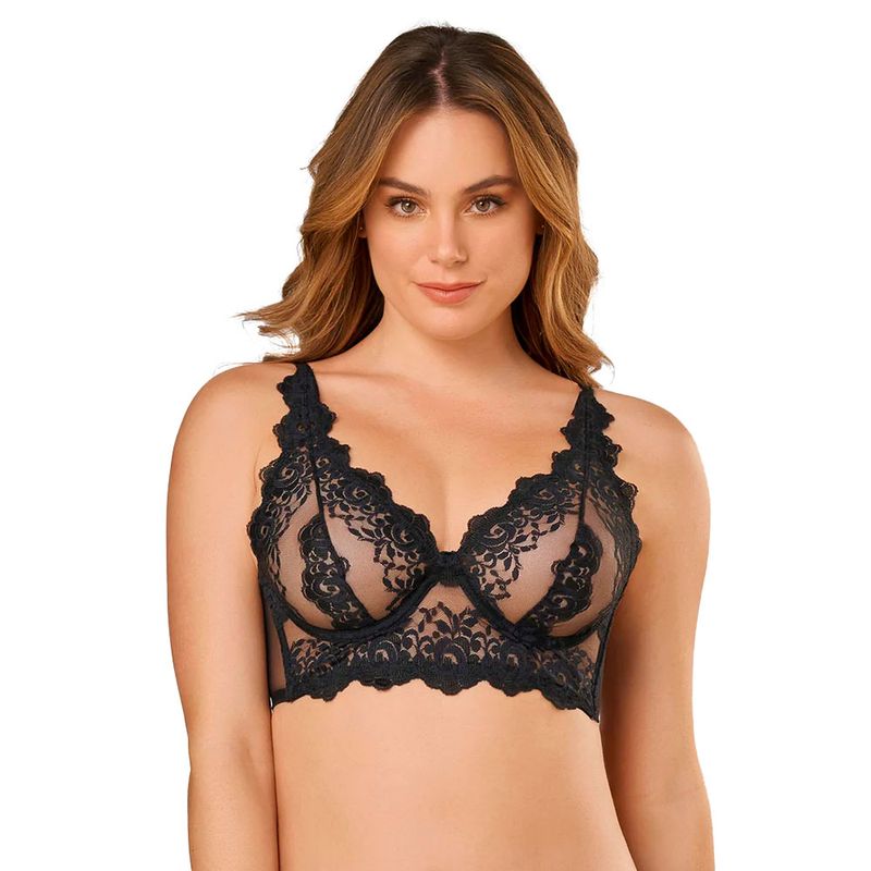 Brasier de encaje negro hot sale