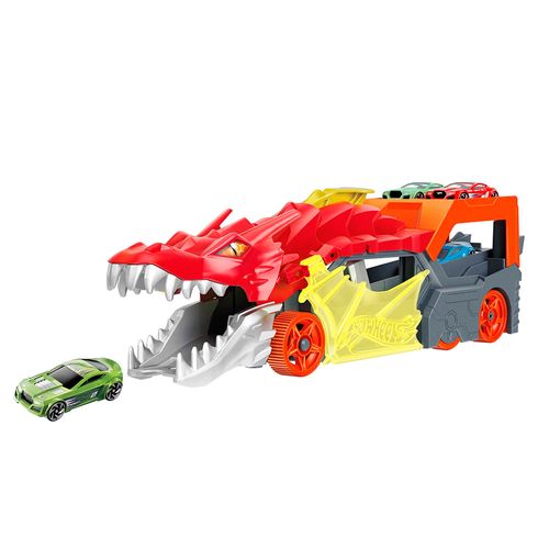 Hot Wheels City Pista Remolque de Dragon