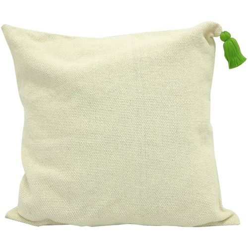 Fundas para cojín natural decorativo borla