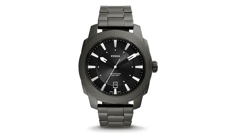 Reloj Fossil análogo metálico negro para hombre