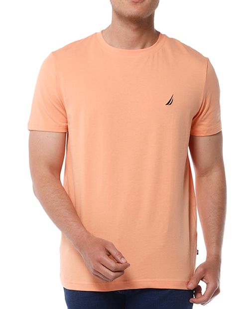 Nautica Camiseta básica anaranjado claro para hombre