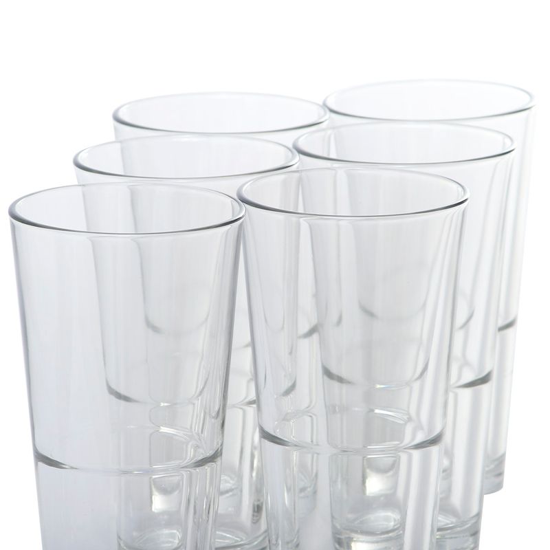 SET 6 VASOS VIDRIO SPACE 12oz (52913) - Ferreterías Lemus El Salvador