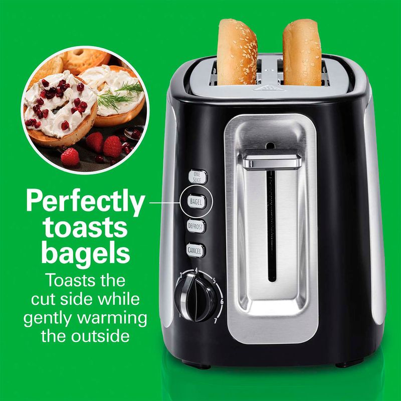 Tostador De Pan Bagel Para 2 Rebanadas Con 7 Niveles Y Boton De Apagado  110v 750w Philco