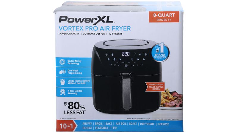 Accesorios para freidora de aire PowerXL Vortex Air Fryer Pro de 10 cuartos  de galón, 2 piezas de repuesto de 10 x 10 pulgadas, bandeja de goteo de