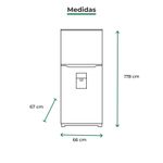 Refrigerador Samsung RT38A571JS9 14′ con despachador de agua – Contino