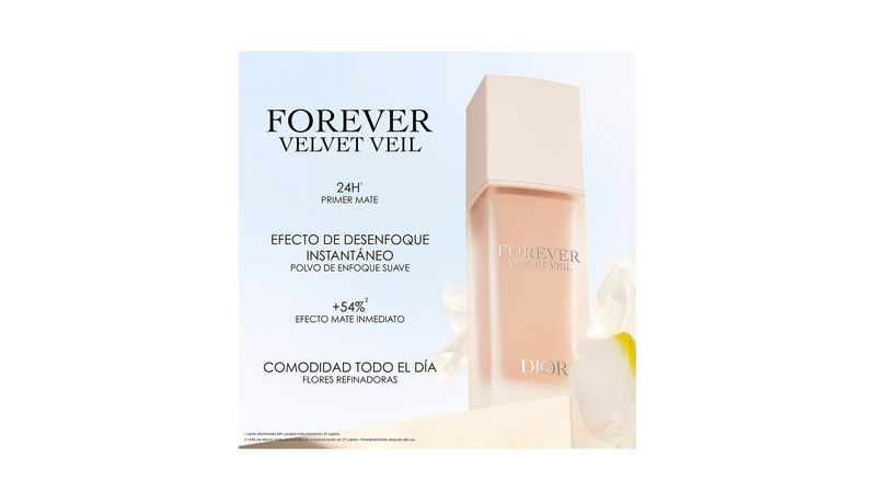 Dior Forever Velvet Veil Base de Maquillaje Mate En Aromas