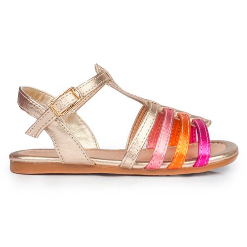 Sandalia casual Pampili multicolor para niña bebé