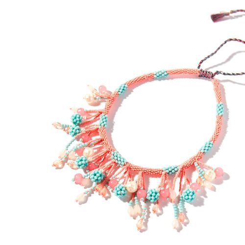 Chocker abalorios colgante