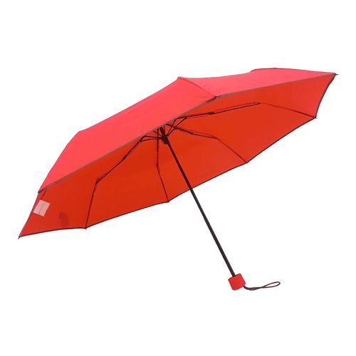 Sombrilla manual roja
