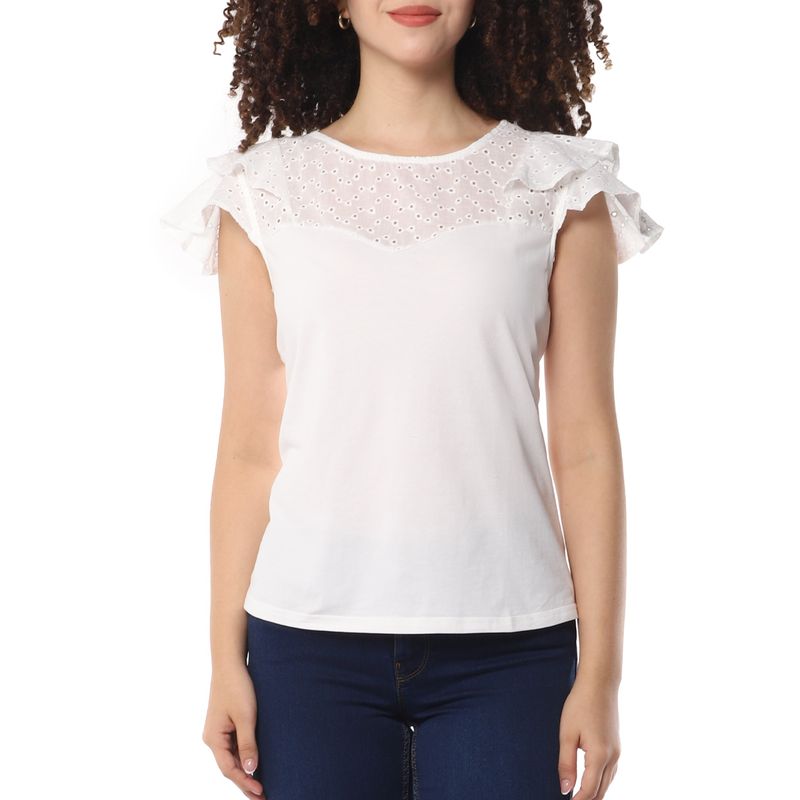 Blusa blanca best sale para dama