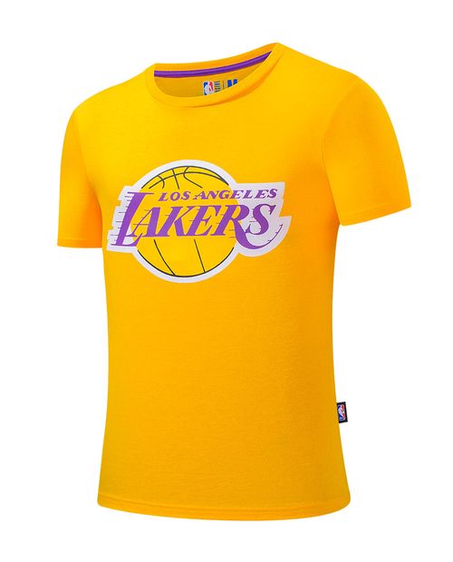 Camiseta deportiva amarilla Lakers para hombre