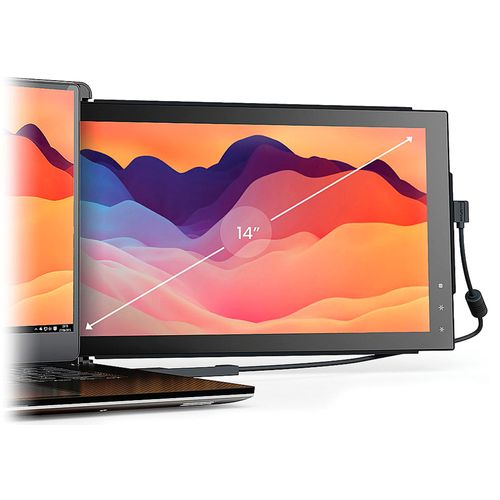 Pantalla de 14" externa trio max para laptop fhd 1080 ips gris