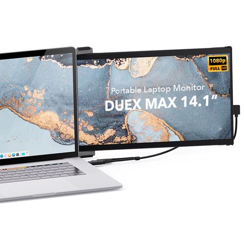 Pantalla de 14" (35.56 cm) externa duex max para laptop fhd 1080 ips gris