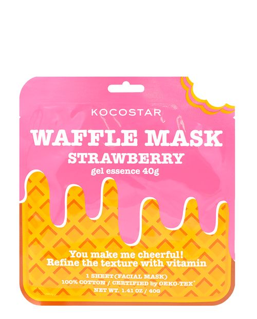 Waffle Mascarilla facial de fresa
