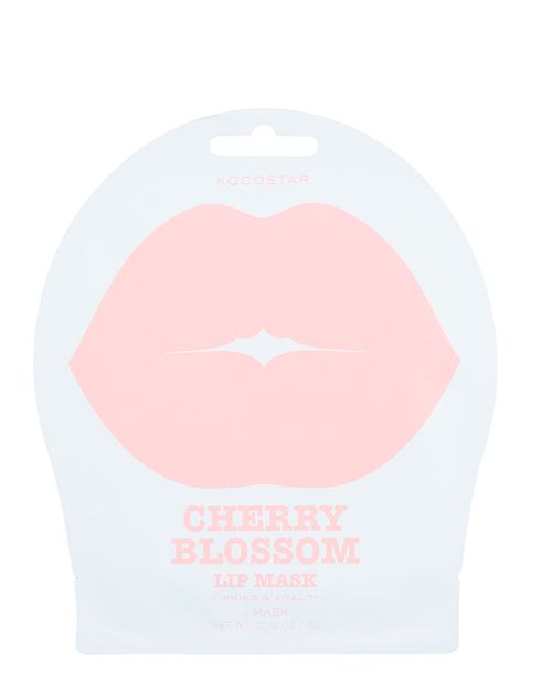 Mascarilla labial flor de cerezo sobre