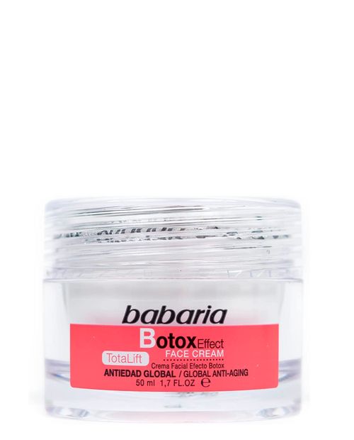 Crema facial con botox