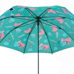 Sombrilla-verde-con-estampado-para-niño
