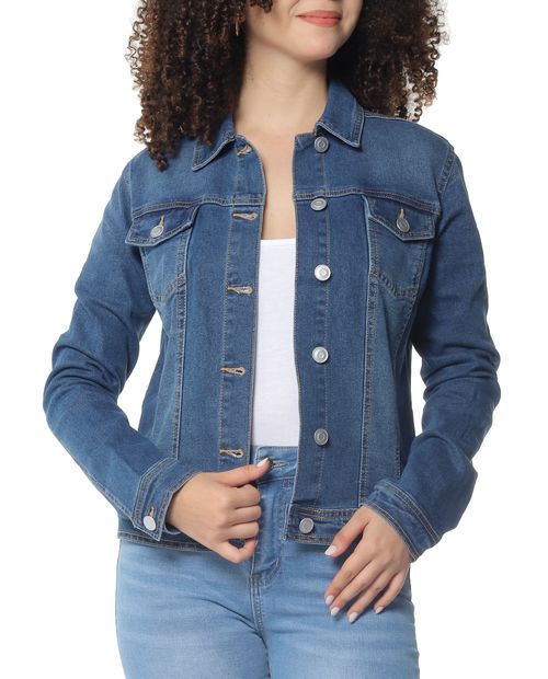 Chaqueta Baccini denim lavado medio para mujer