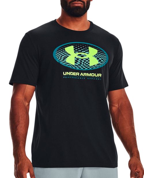 Camiseta deportiva negra estampada Under Armour para hombre
