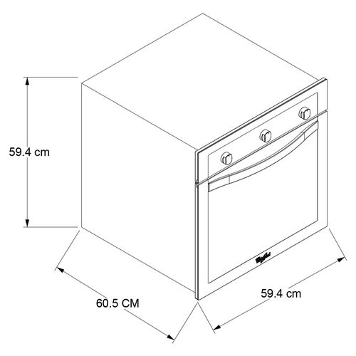Horno empotrable a gas 24" / WOA120S