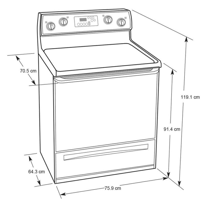 Cocina eléctrica WFE515S0JS0 4 hornillas Whirlpool