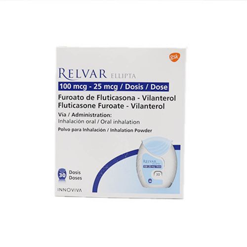 Relvar 100mcg/25mcg Inhalador 30 Dosis