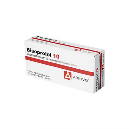 Bisoprolol 10mg Adiuvo 30 Comprimidos Recubiertos
