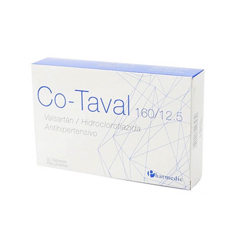 Co-Taval 160mg/12.5mg 30 Tabletas - Siman El Salvador