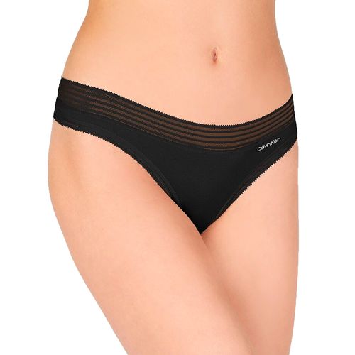 Tanga Calvin Klein color negro para dama