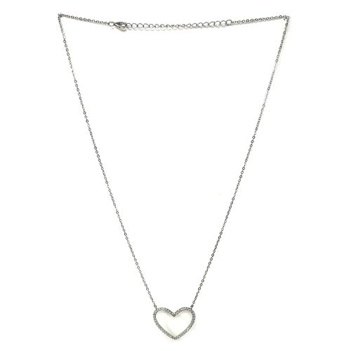 Collar plateado para mujer