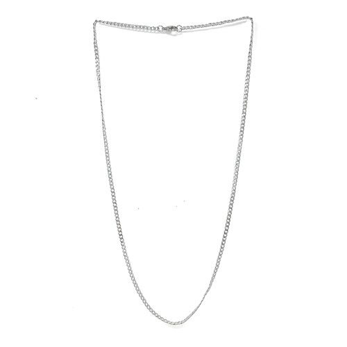 Cadena de plata plateada