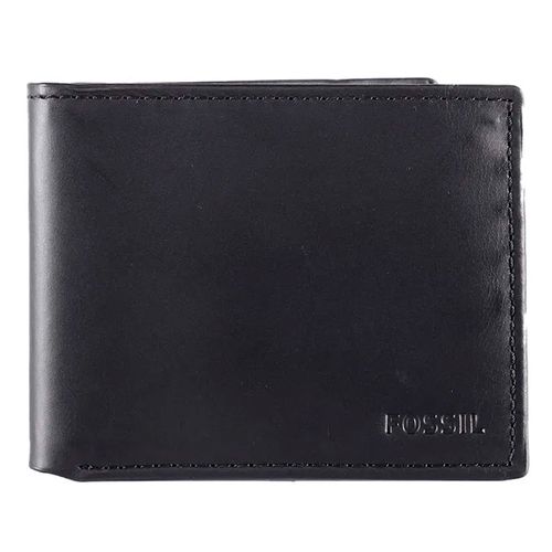 Fossil Billetera bifold negra para hombre