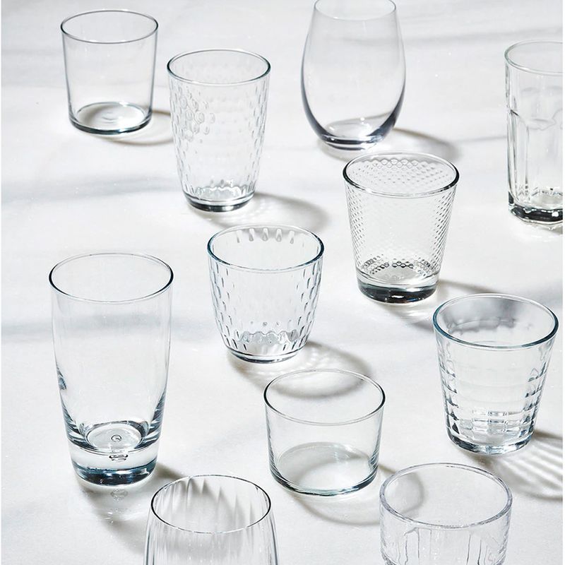 Set de 6 Vasos en Vidrio Grabado Diamante – KWdeColombia