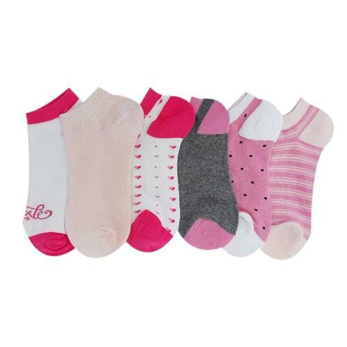 Set de 6 pares de calcetines multicolor para niña