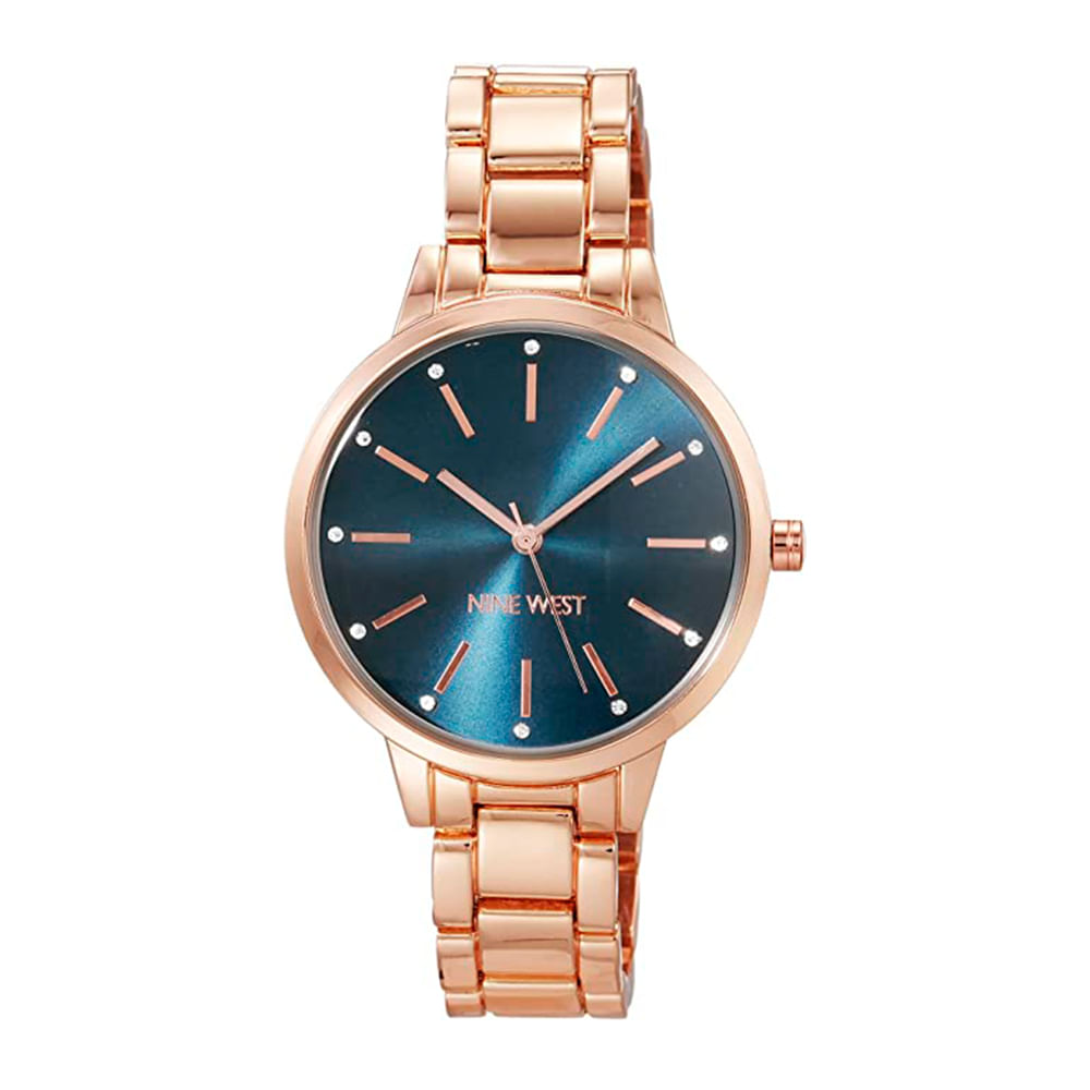 Reloj Nine West análogo metálica color rosado para dama - Siman El Salvador