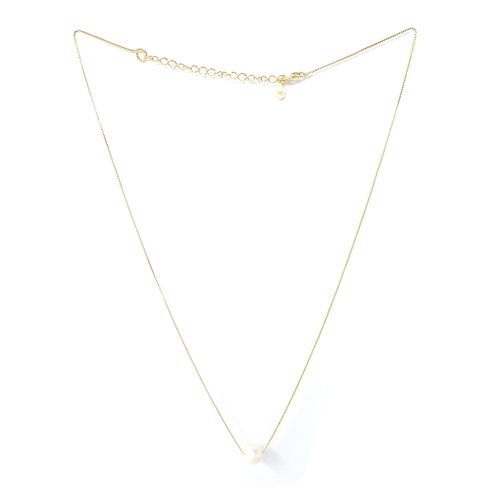 Cadena con dije de plata dorada