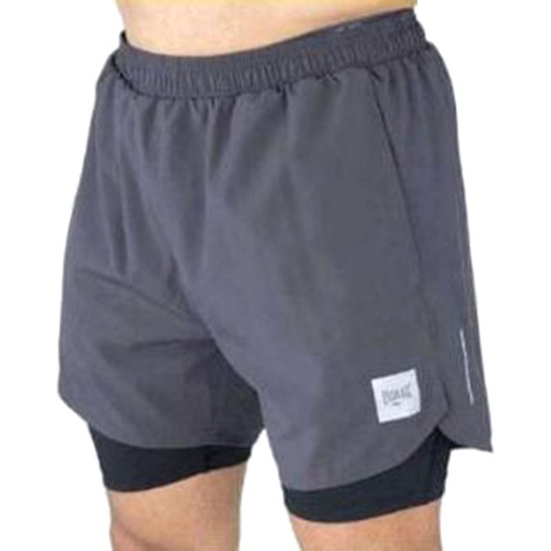 SHORT DEPORTIVO CON LICRA POLIESTER HOMBRE BLANCO XL