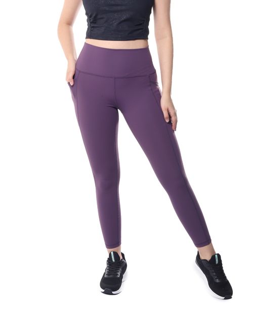 Legging RBX deportivo morado de cintura alta para mujer