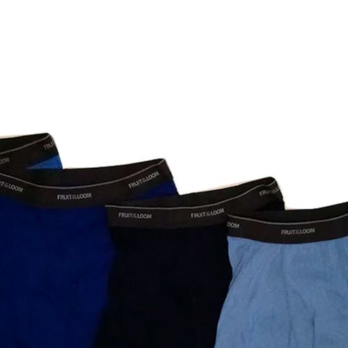 Pack de 4 boxers Fruit of the Loom trunks azules para hombre