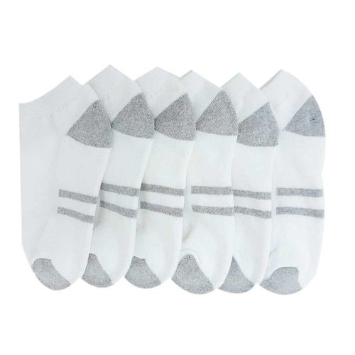 Set de 6 pares de calcetines multicolor sólido para niño