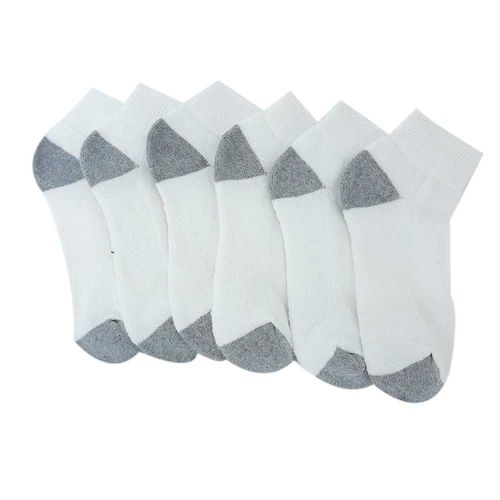 Set de 6 pares de calcetines multicolor sólido para niño