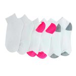 Set-de-6-pares-de-calcetines-multicolor-solido-para-niña